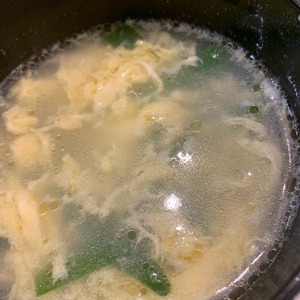 ニラ卵スープ
